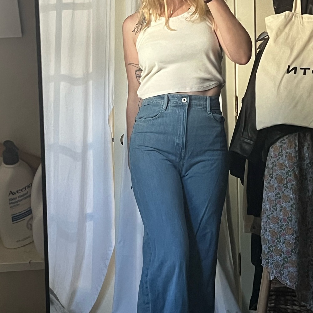 G Star Raw Light Demin Wide Leg Jeans
